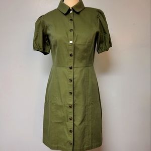 Loft dress, Size 0, olive green